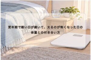 眠気と体重増加が気になる更年期の過ごし方
