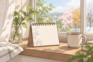 更年期のことの記事用アイキャッチ。更年期はいつからいつまで続くのか、わたしの場合の時間の流れ